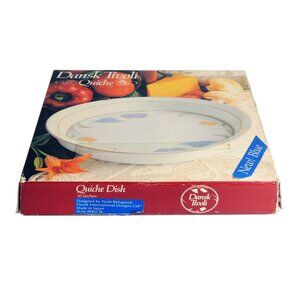 Dansk Tivoli Floral 10" Baking Dish Round Blue Japan Vintage Open Box